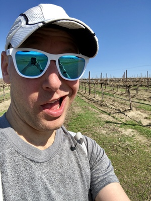 Starting to feel loopy coming back through the vineyards